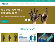 Tablet Screenshot of industrialcatalogue.ansell.eu