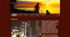 Desktop Screenshot of ansell.com.sg