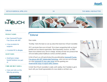 Tablet Screenshot of intouchmedical.ansell.eu