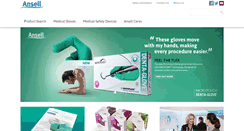 Desktop Screenshot of medical.ansell.com.au