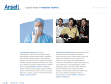 Tablet Screenshot of ansell.com.au